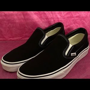 Black & White VANS slip ons